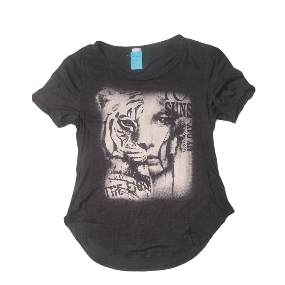 Black tiger shirt